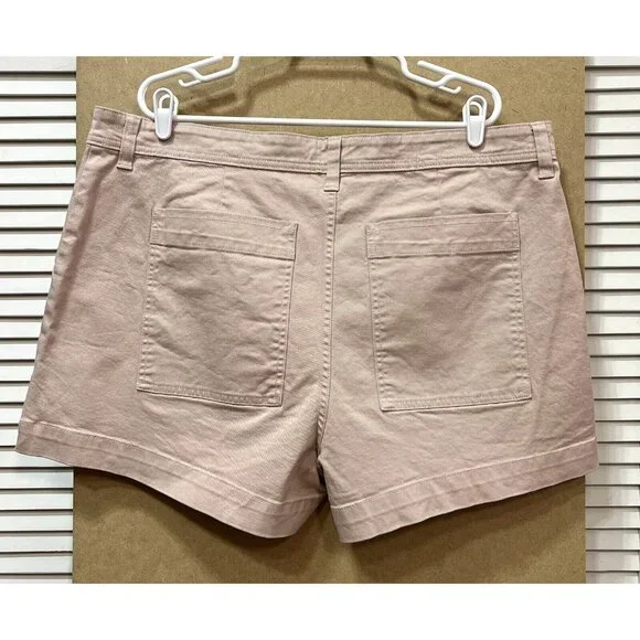 NWT Women Shorts plus Size 22 Free assembly Pink stretch pockets - Picture 3 of 8